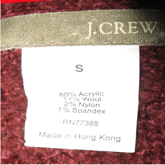 J. Crew Fuzzy Rich Brown Sweater V Neck Size Small - Picture 4 of 4